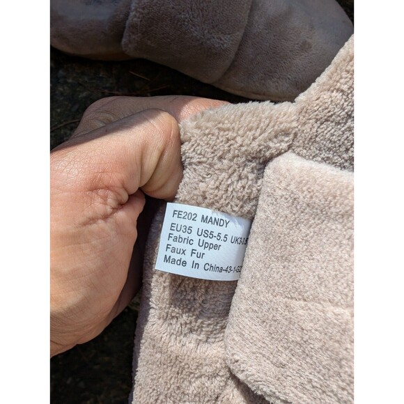 Aetrex Shoes Women Sz 5.5 Coffee Terrycloth Mandy Clog Slipper Memory Foam - Picture 5 of 7
